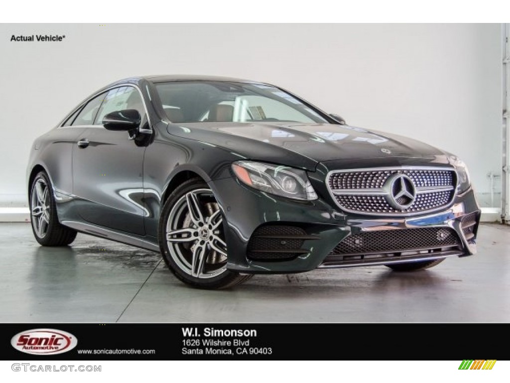 2018 E 400 Coupe - Emerald Green Metallic / Saddle Brown/Black photo #1