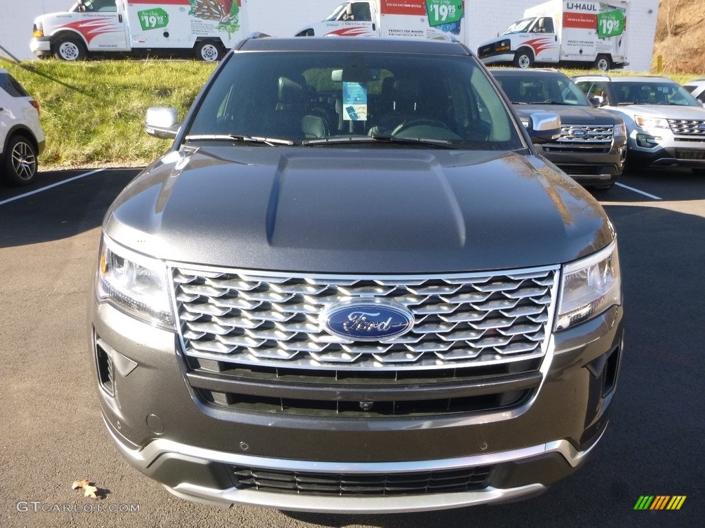 2018 Explorer Platinum 4WD - Magnetic Metallic / Ebony Black photo #4
