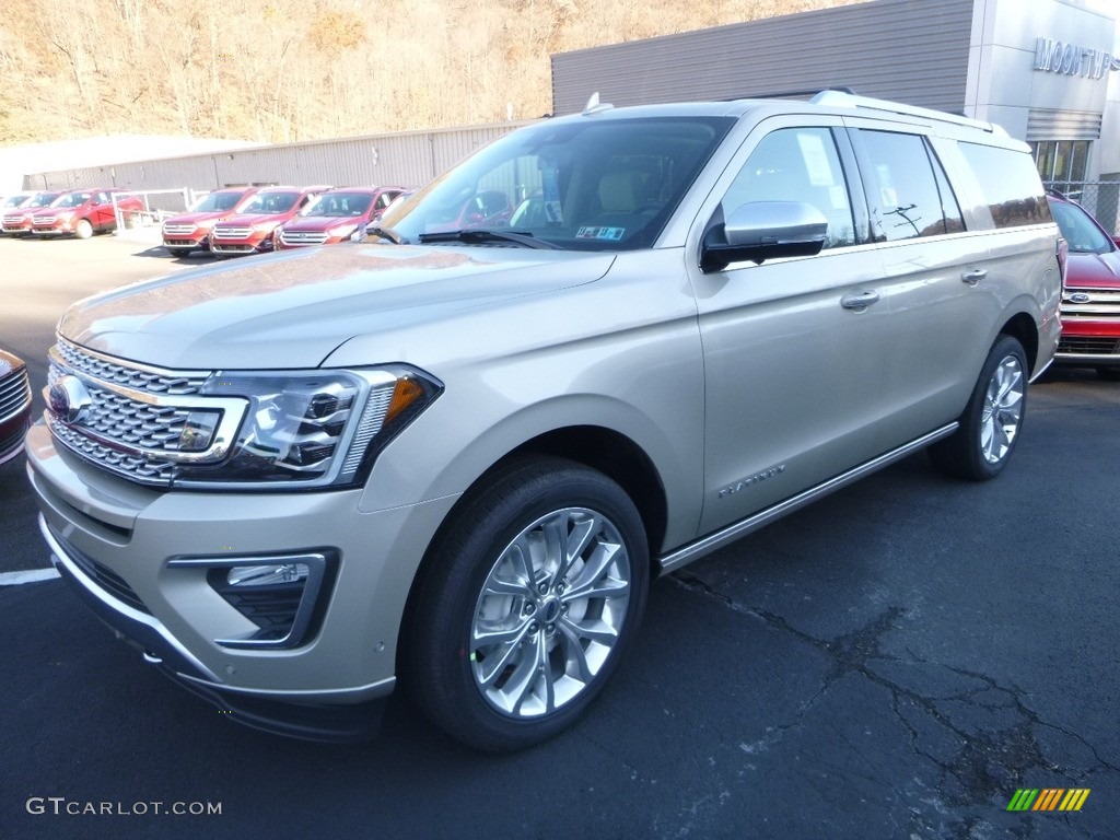 White Gold 2018 Ford Expedition Platinum Max 4x4 Exterior Photo #124132639
