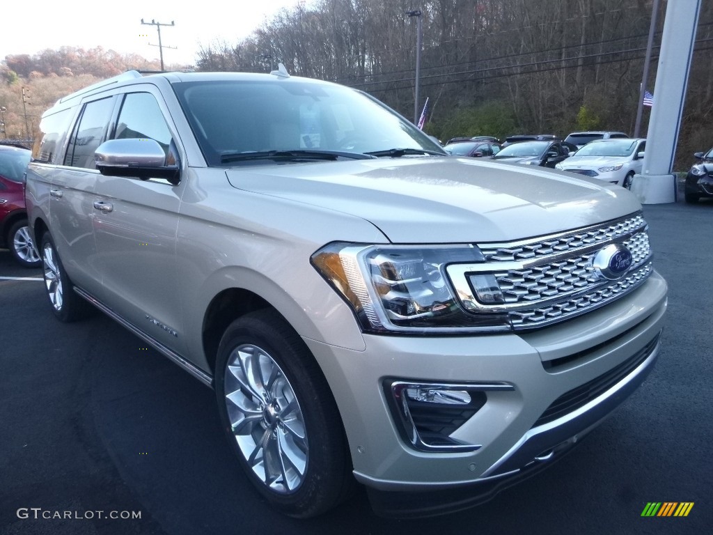 White Gold 2018 Ford Expedition Platinum Max 4x4 Exterior Photo #124132720