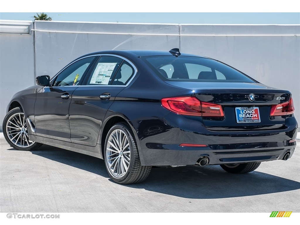 2018 5 Series 530i Sedan - Imperial Blue Metallic / Black photo #3