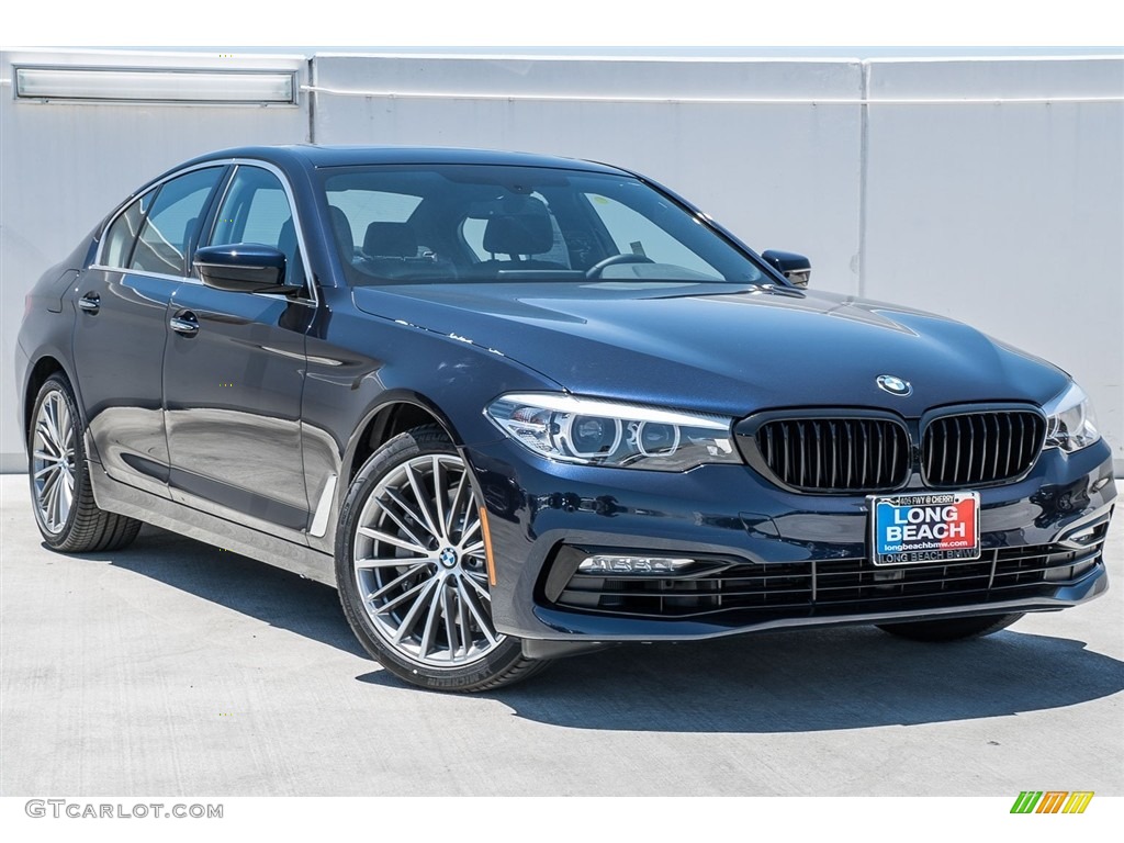 2018 5 Series 530i Sedan - Imperial Blue Metallic / Black photo #11