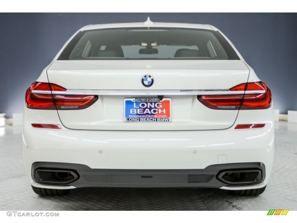 2018 7 Series 740i Sedan - Mineral White Metallic / Black photo #3