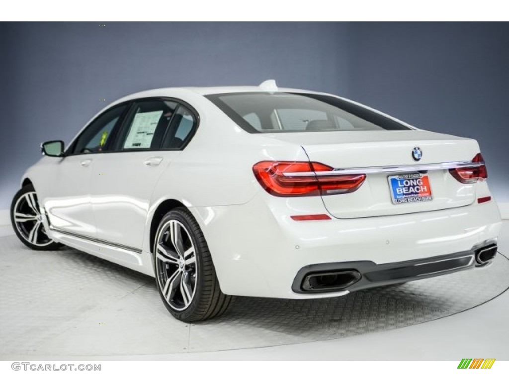 2018 7 Series 740i Sedan - Mineral White Metallic / Black photo #4