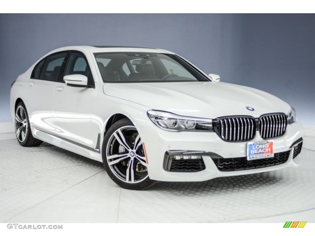 2018 7 Series 740i Sedan - Mineral White Metallic / Black photo #11