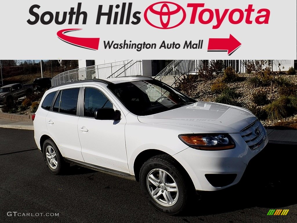 2011 Santa Fe GLS AWD - Frost White Pearl / Gray photo #1