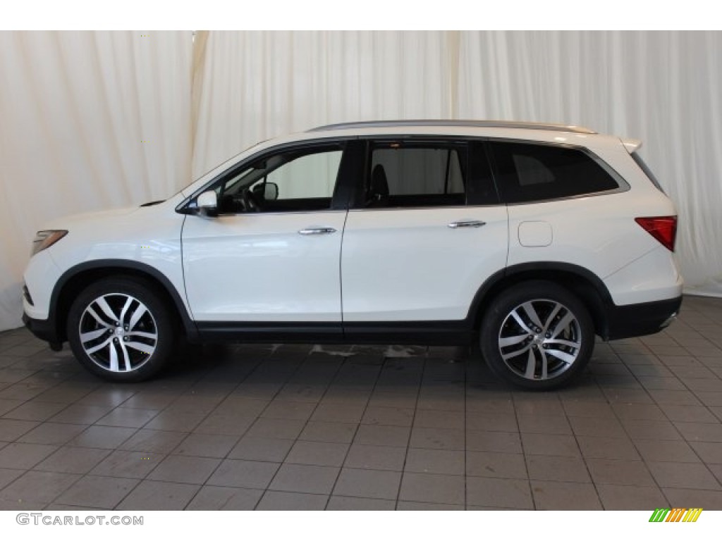 2016 Pilot Elite AWD - White Diamond Pearl / Black photo #5