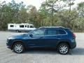 2018 Patriot Blue Pearl Jeep Cherokee Limited  photo #2