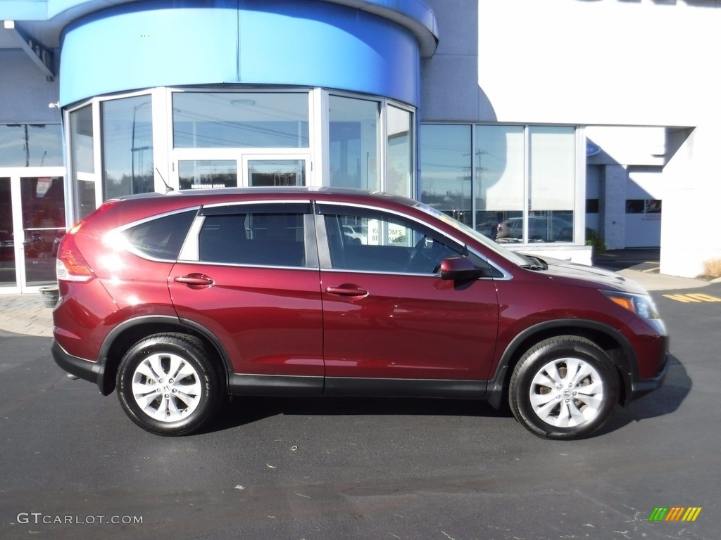 2014 CR-V EX AWD - Basque Red Pearl II / Gray photo #2