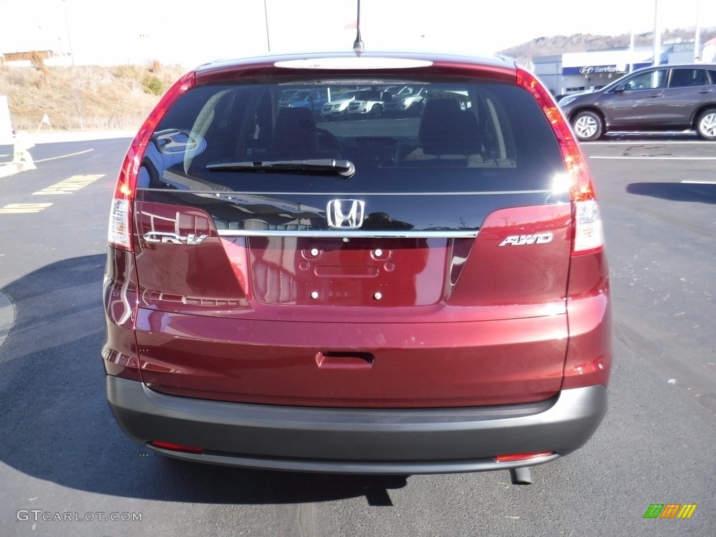 2014 CR-V EX AWD - Basque Red Pearl II / Gray photo #8