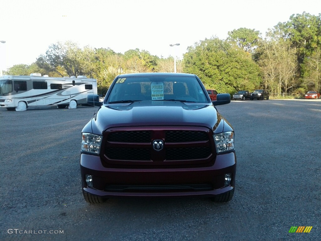 2018 1500 Express Quad Cab - Delmonico Red Pearl / Black/Diesel Gray photo #8