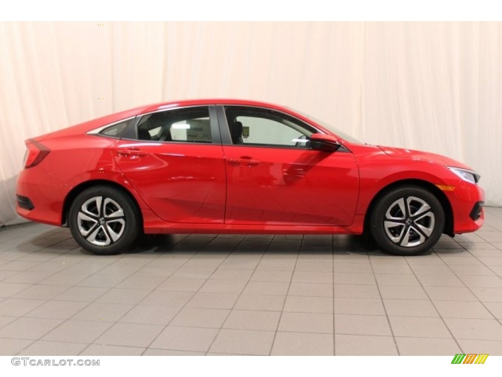 Rallye Red 2018 Honda Civic LX Sedan Exterior Photo #124139221