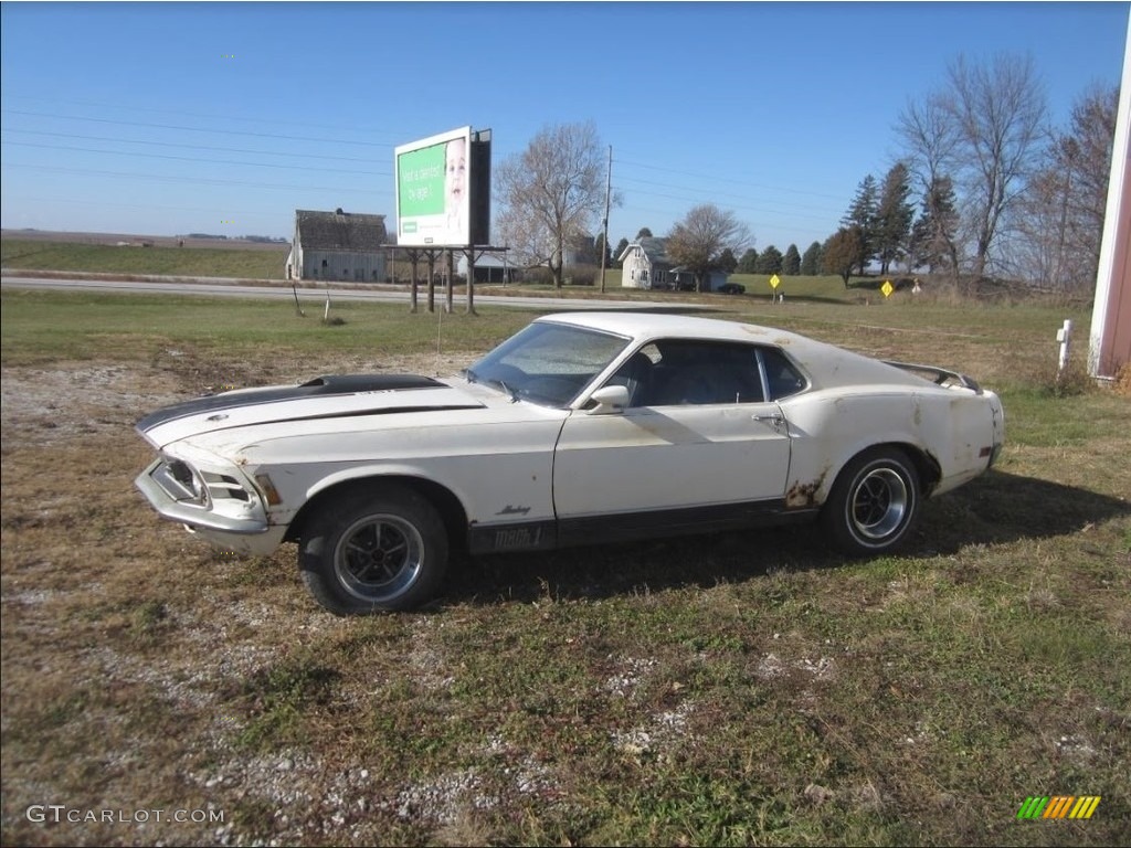 1970 Mustang Mach 1 - Wimbledon White / Black photo #1