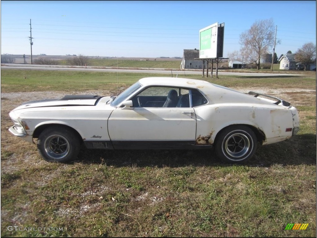 1970 Mustang Mach 1 - Wimbledon White / Black photo #2