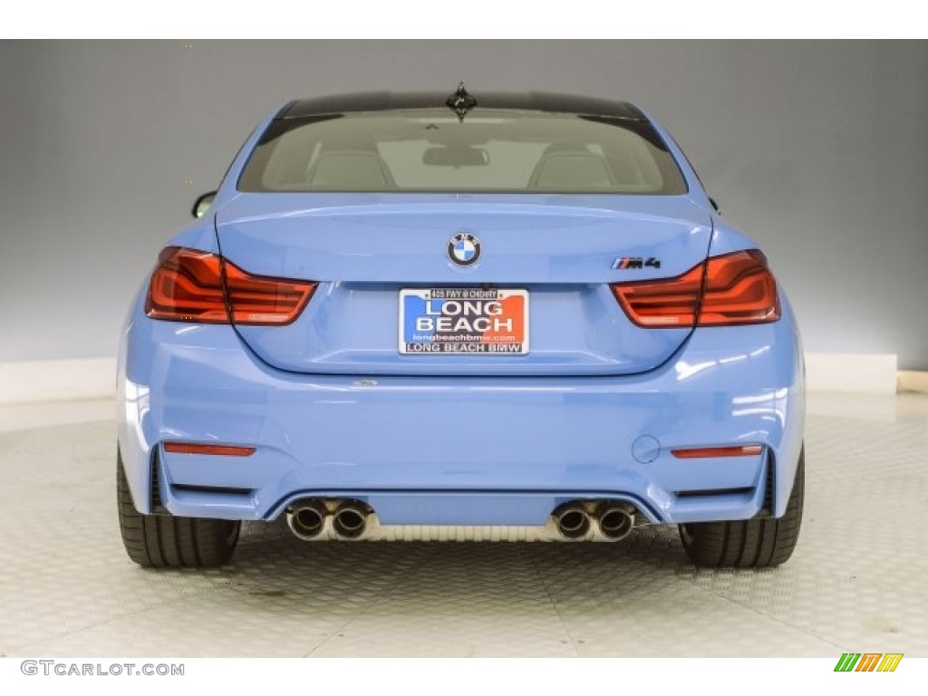 2018 M4 Coupe - Yas Marina Blue Metallic / Black photo #3