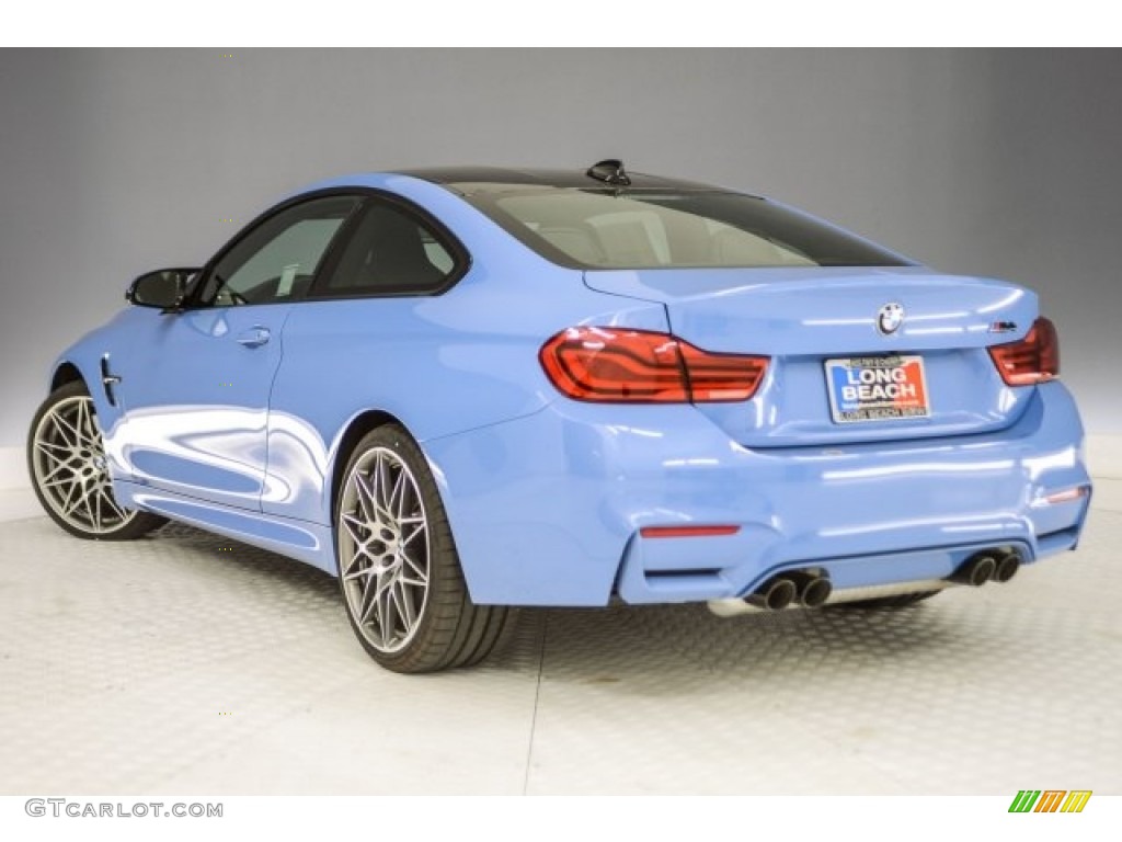 2018 M4 Coupe - Yas Marina Blue Metallic / Black photo #4