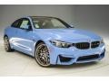Yas Marina Blue Metallic 2018 BMW M4 Coupe Exterior