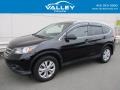 2012 Crystal Black Pearl Honda CR-V EX-L 4WD  photo #1