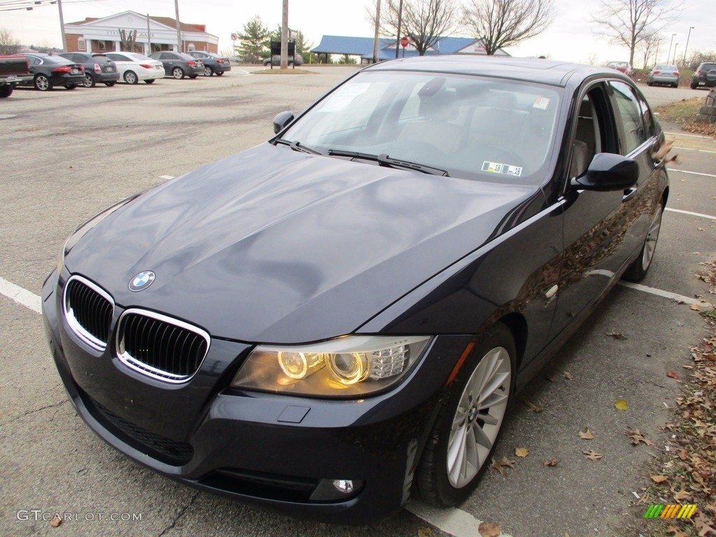 2009 3 Series 328xi Sedan - Monaco Blue Metallic / Oyster Dakota Leather photo #8