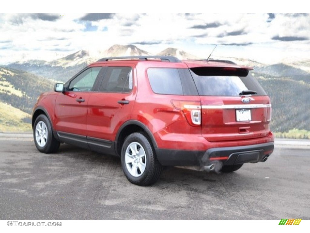 2013 Explorer 4WD - Ruby Red Metallic / Medium Light Stone photo #8