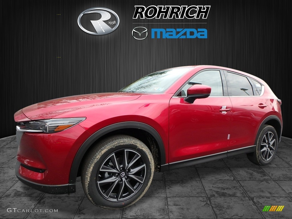 2017 CX-5 Grand Touring AWD - Soul Red Metallic / Parchment photo #4