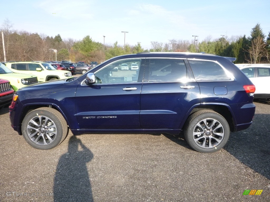 2018 Grand Cherokee Overland 4x4 - True Blue Pearl / Black photo #2
