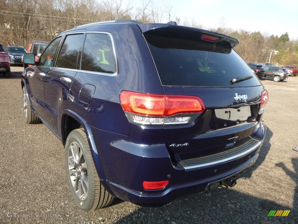 2018 Grand Cherokee Overland 4x4 - True Blue Pearl / Black photo #3