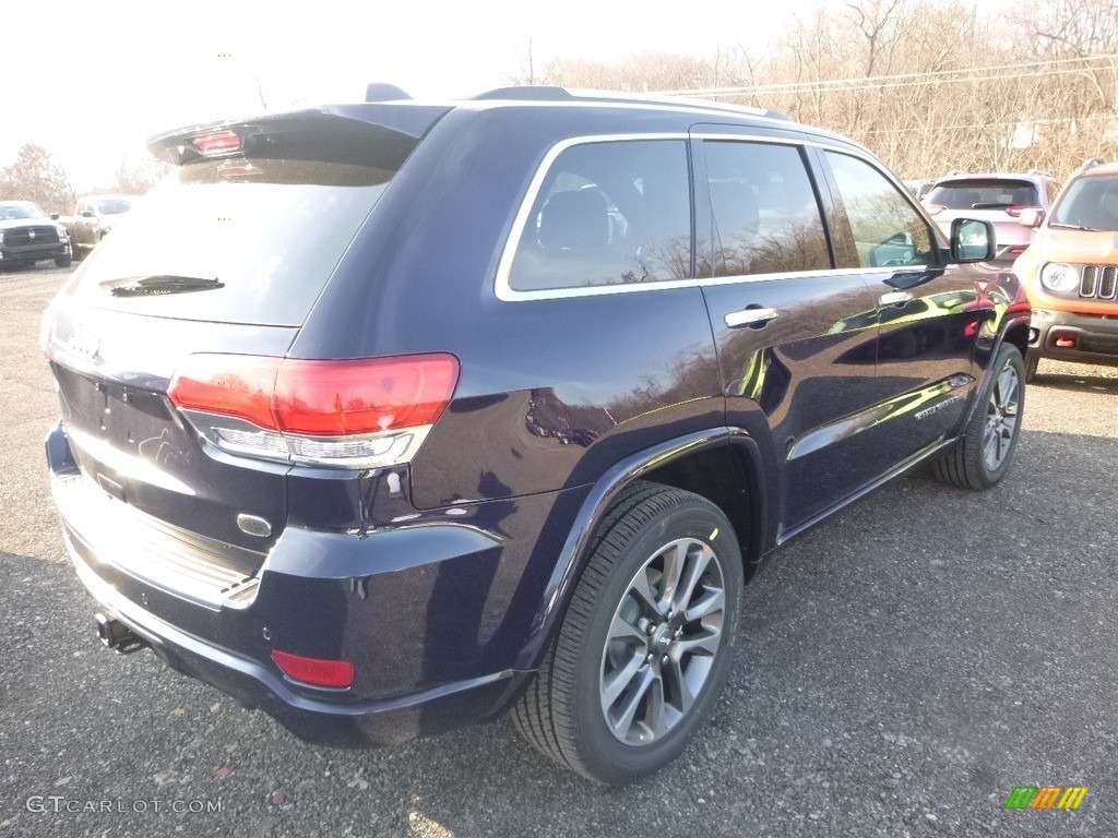 2018 Grand Cherokee Overland 4x4 - True Blue Pearl / Black photo #5