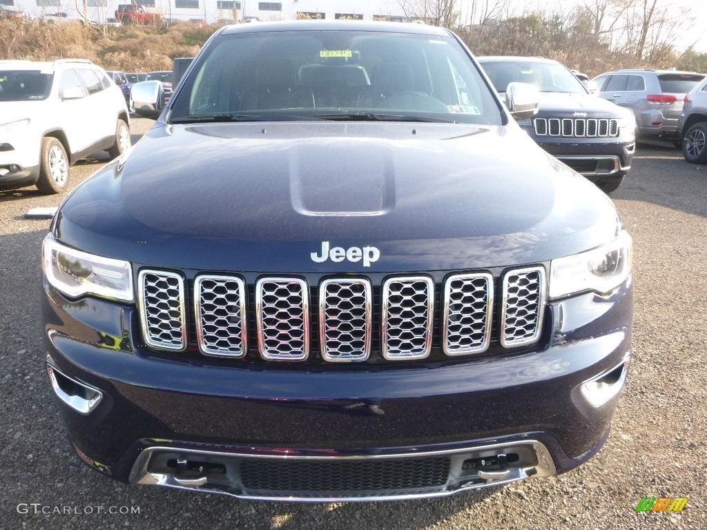 2018 Grand Cherokee Overland 4x4 - True Blue Pearl / Black photo #7