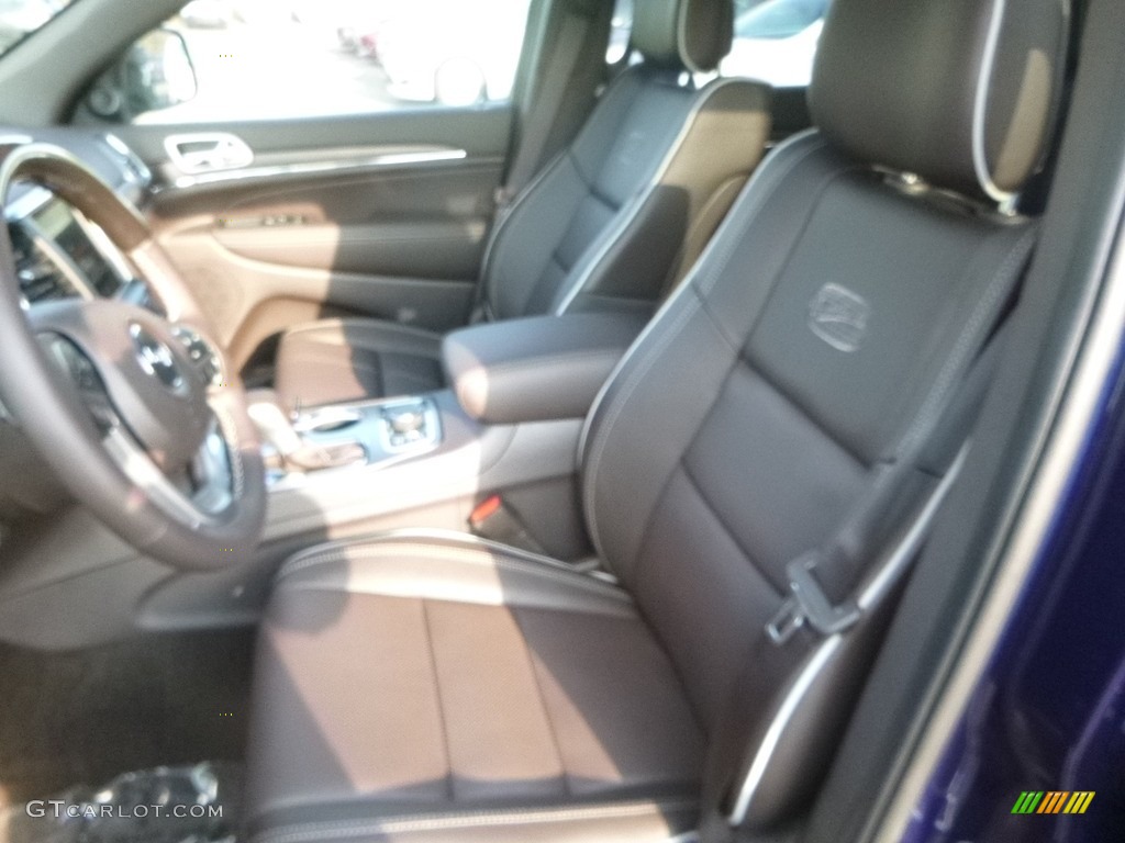 2018 Grand Cherokee Overland 4x4 - True Blue Pearl / Black photo #14