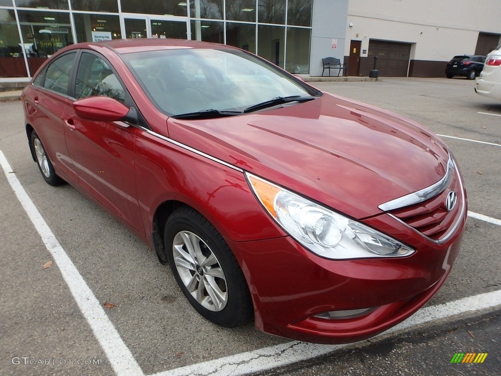 2013 Sonata GLS - Venetian Red Pearl / Gray photo #3