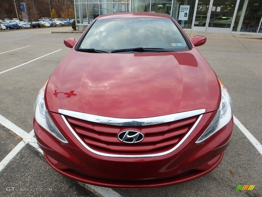 2013 Sonata GLS - Venetian Red Pearl / Gray photo #4