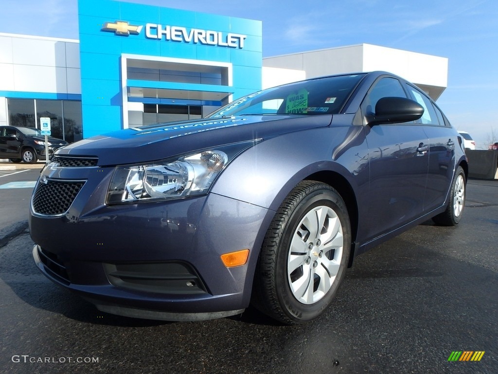 2014 Cruze LS - Atlantis Blue Metallic / Jet Black/Medium Titanium photo #2