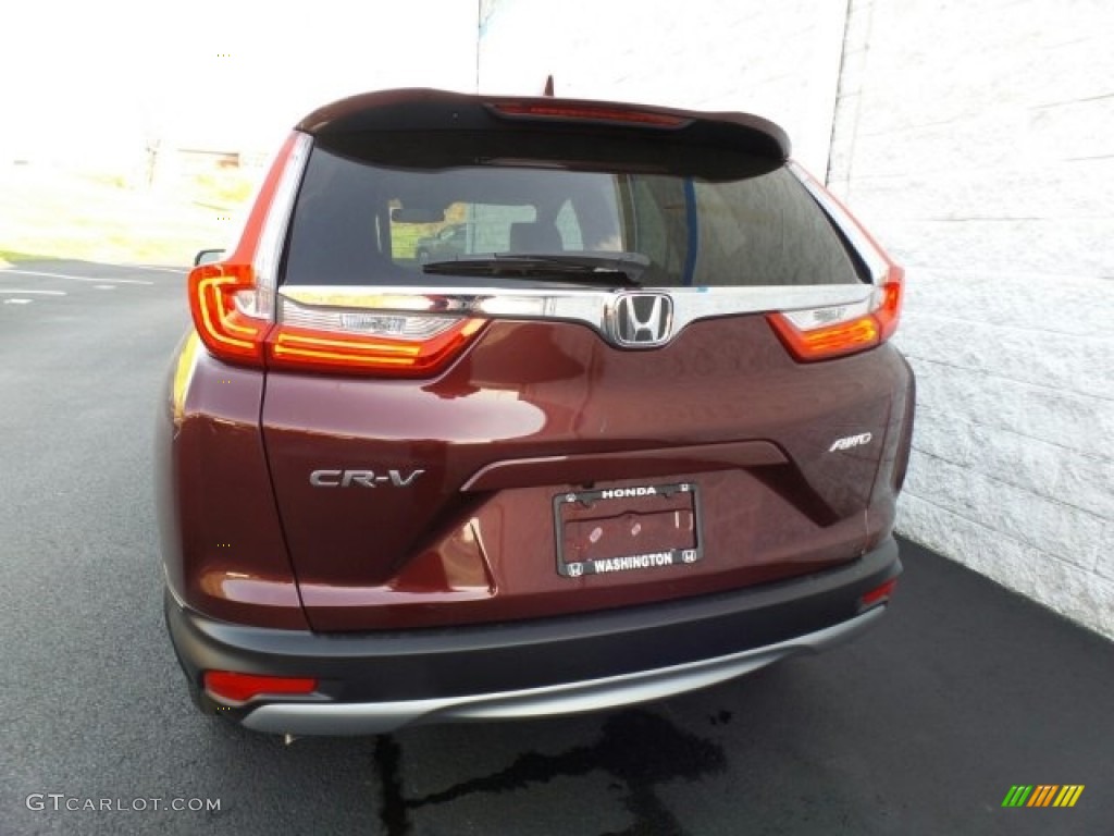 2017 CR-V EX-L AWD - Basque Red Pearl II / Gray photo #7