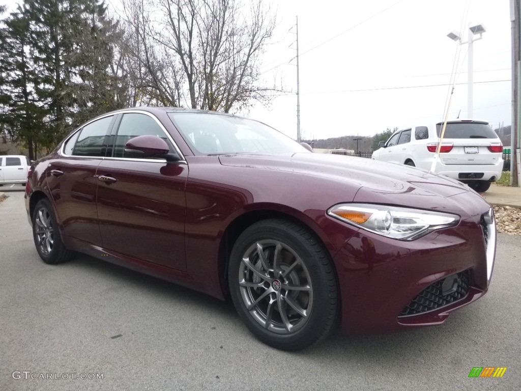 2018 Giulia AWD - Monza Red Metallic / Black/Dark Gray photo #11
