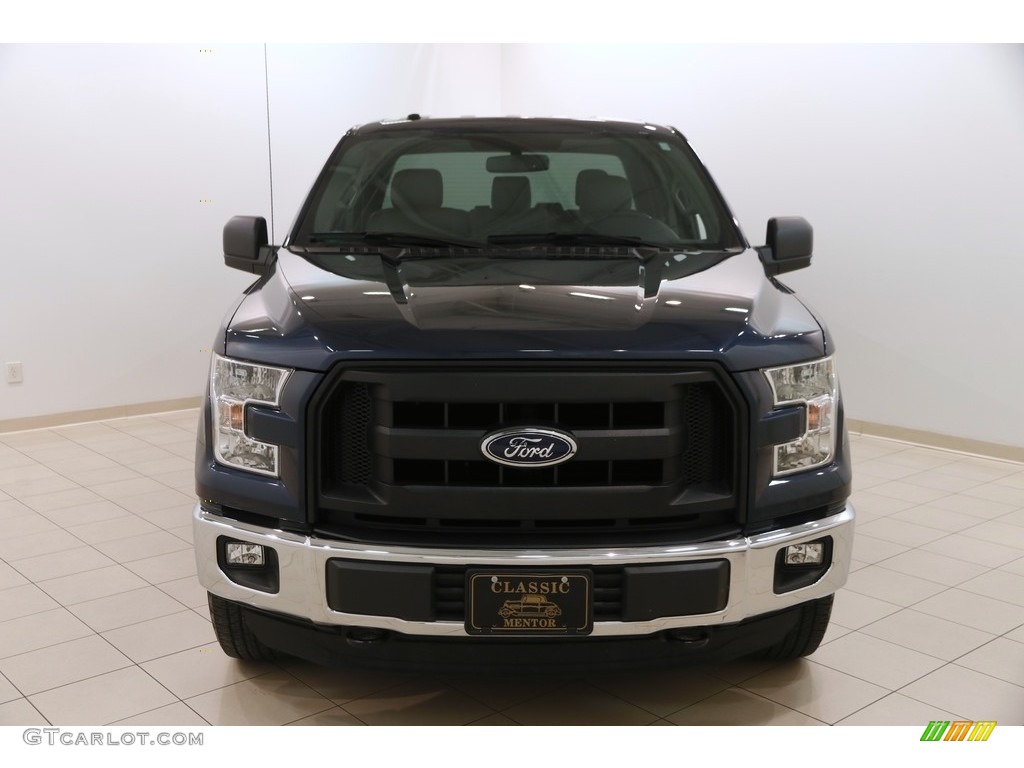 2015 F150 XLT SuperCab 4x4 - Blue Jeans Metallic / Medium Earth Gray photo #2