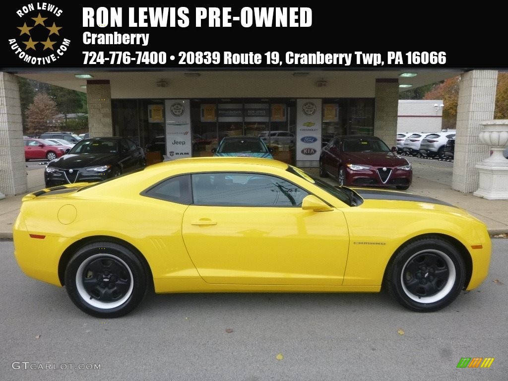 2013 Camaro LS Coupe - Rally Yellow / Black photo #1