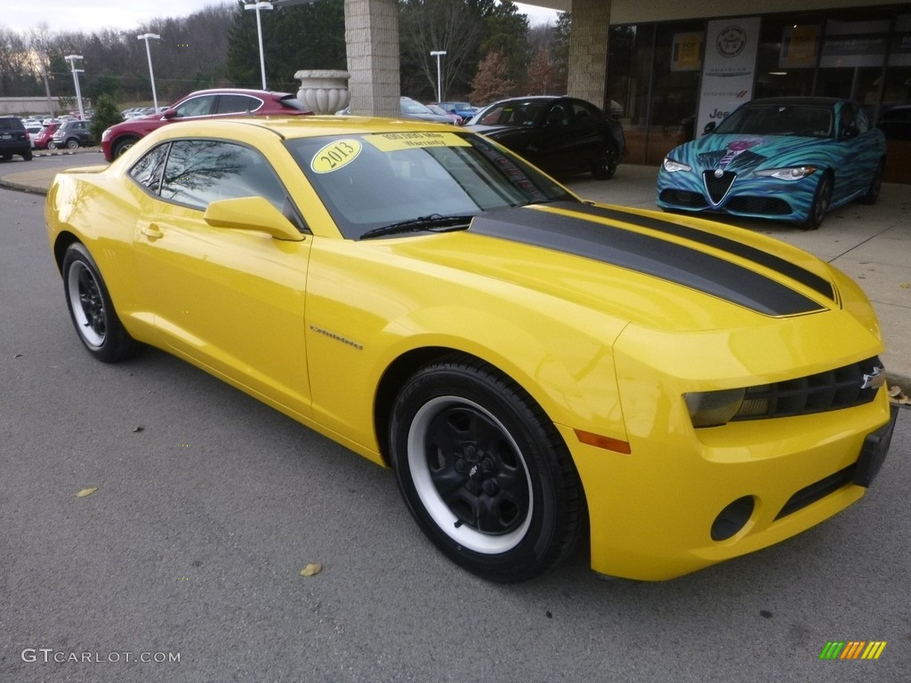 2013 Camaro LS Coupe - Rally Yellow / Black photo #3