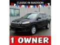 2015 Brilliant Black Crystal Pearl Jeep Cherokee Latitude 4x4  photo #1