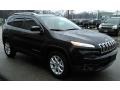 2015 Brilliant Black Crystal Pearl Jeep Cherokee Latitude 4x4  photo #3