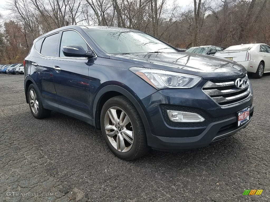 2013 Santa Fe Sport 2.0T AWD - Marlin Blue / Saddle photo #1