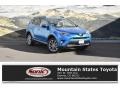2018 Electric Storm Blue Toyota RAV4 Limited AWD Hybrid  photo #1