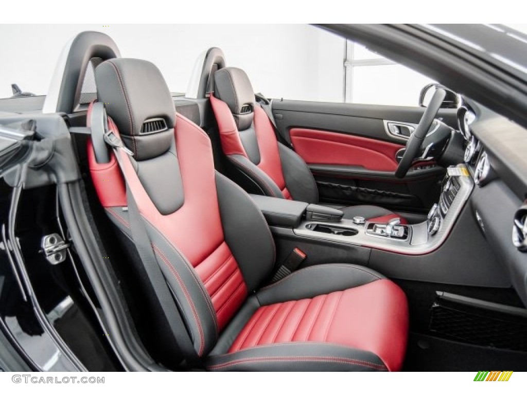 Bengal Red/Black Interior 2018 Mercedes-Benz SLC 43 AMG Roadster Photo #124166753