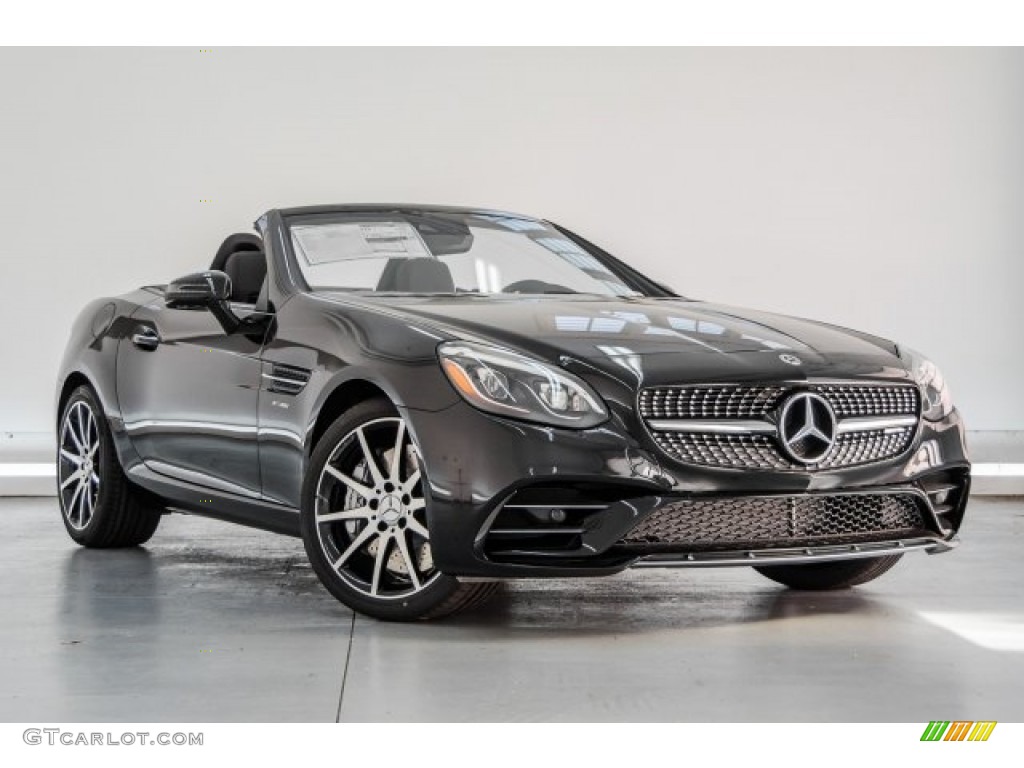 Black 2018 Mercedes-Benz SLC 43 AMG Roadster Exterior Photo #124166933