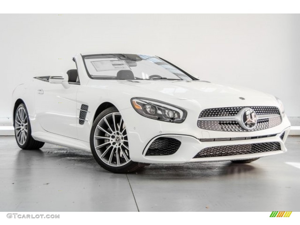 Polar White 2018 Mercedes-Benz SL 550 Roadster Exterior Photo #124167143
