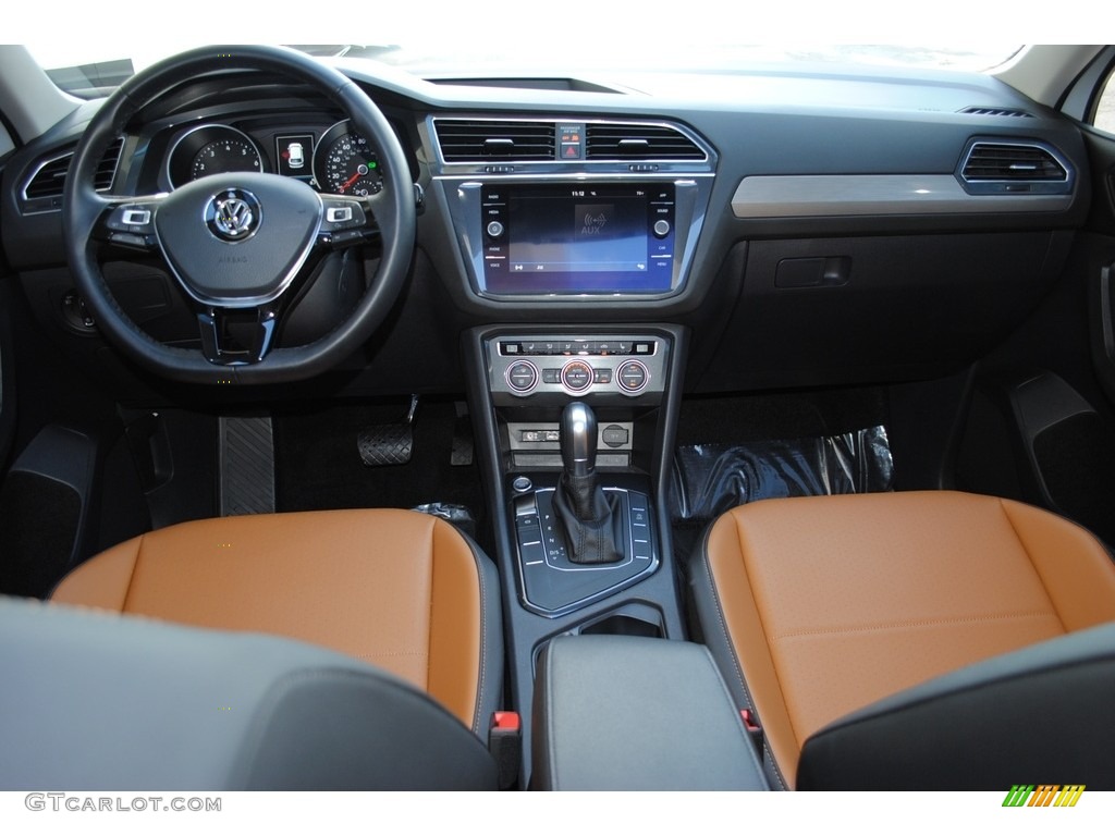 2018 Volkswagen Tiguan SE Golden Oak/Black Dashboard Photo #124168724