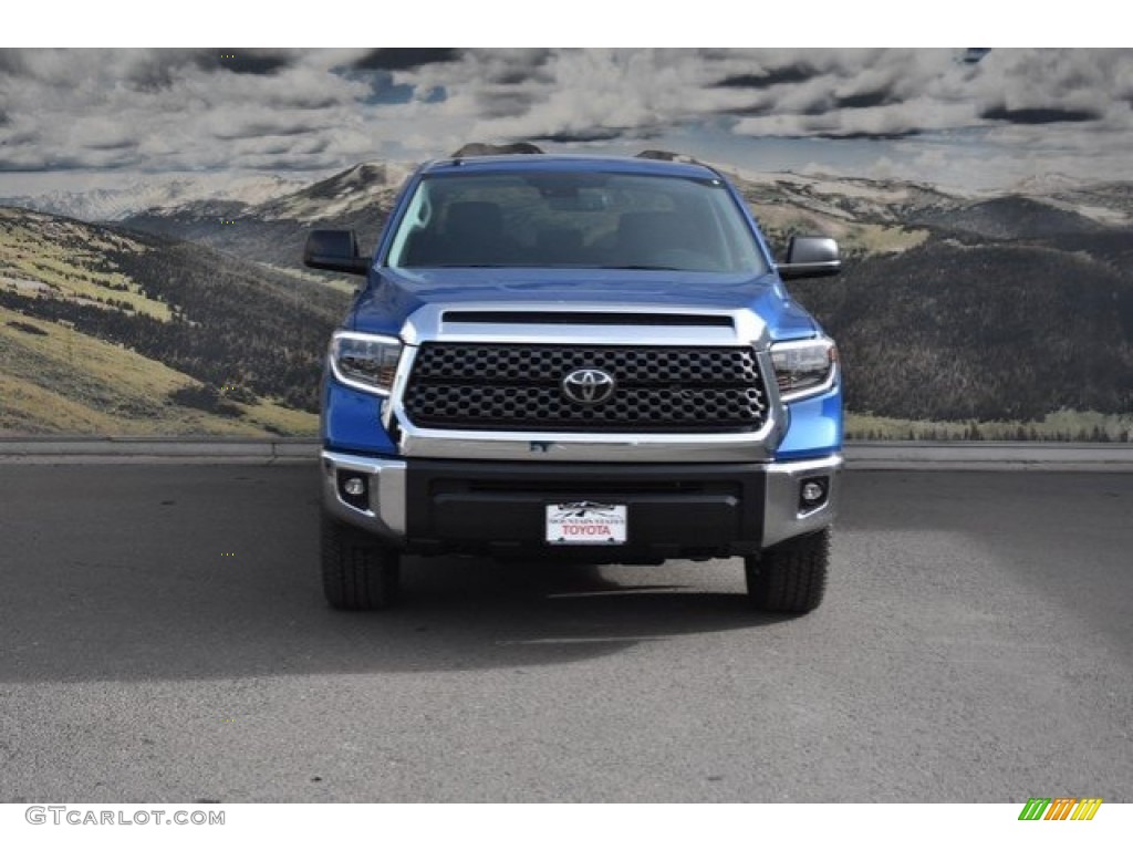 2018 Tundra SR5 CrewMax 4x4 - Blazing Blue Pearl / Black photo #2