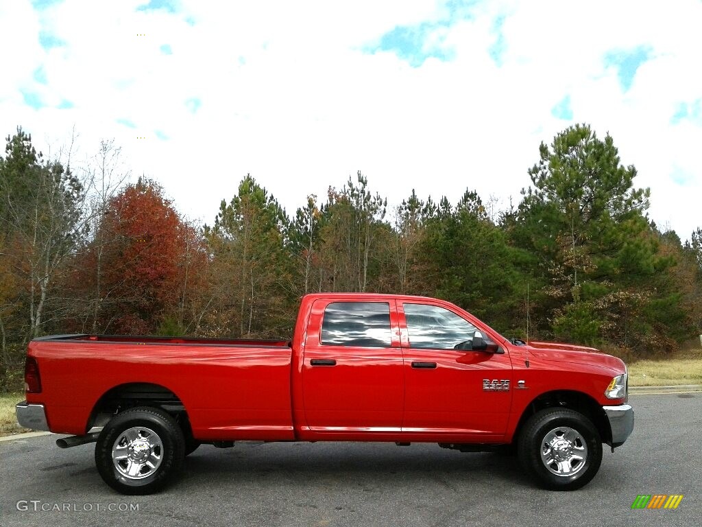 Flame Red 2018 Ram 2500 Tradesman Crew Cab 4x4 Exterior Photo #124176830