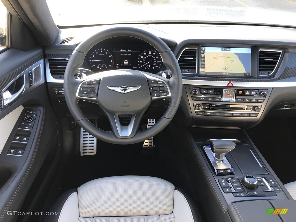 2018 Hyundai Genesis G80 AWD Gray Dashboard Photo #124178435