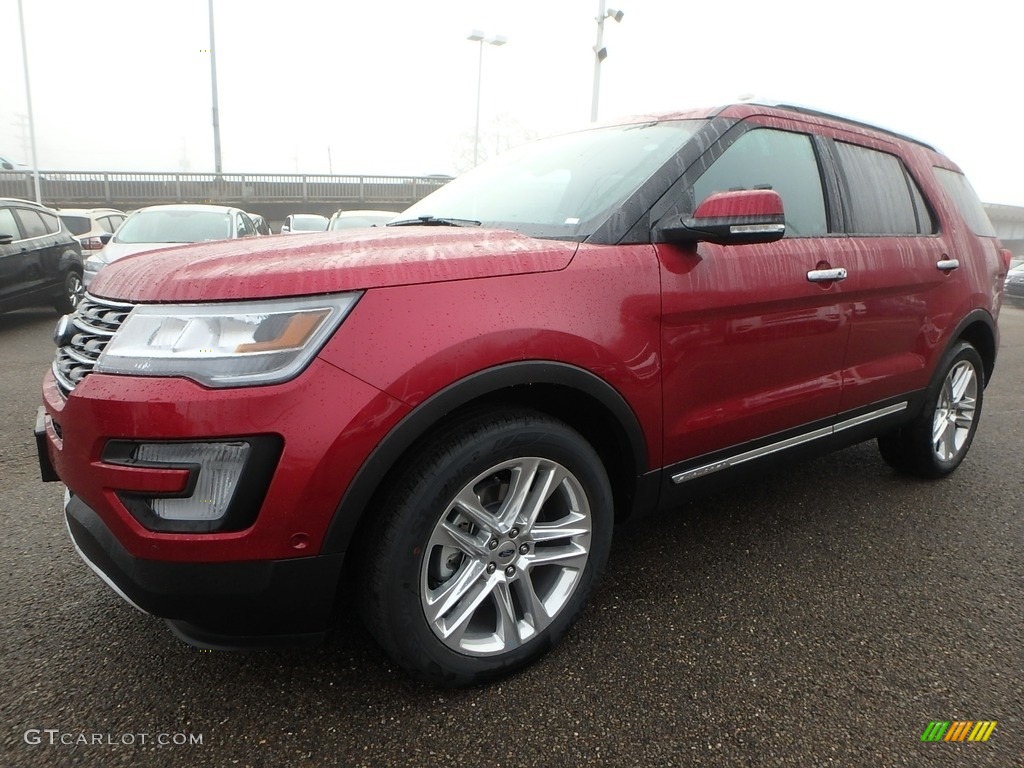 2017 Explorer Limited 4WD - Ruby Red / Ebony Black photo #6